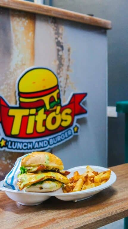 Hanburguesa clásica Pollo
